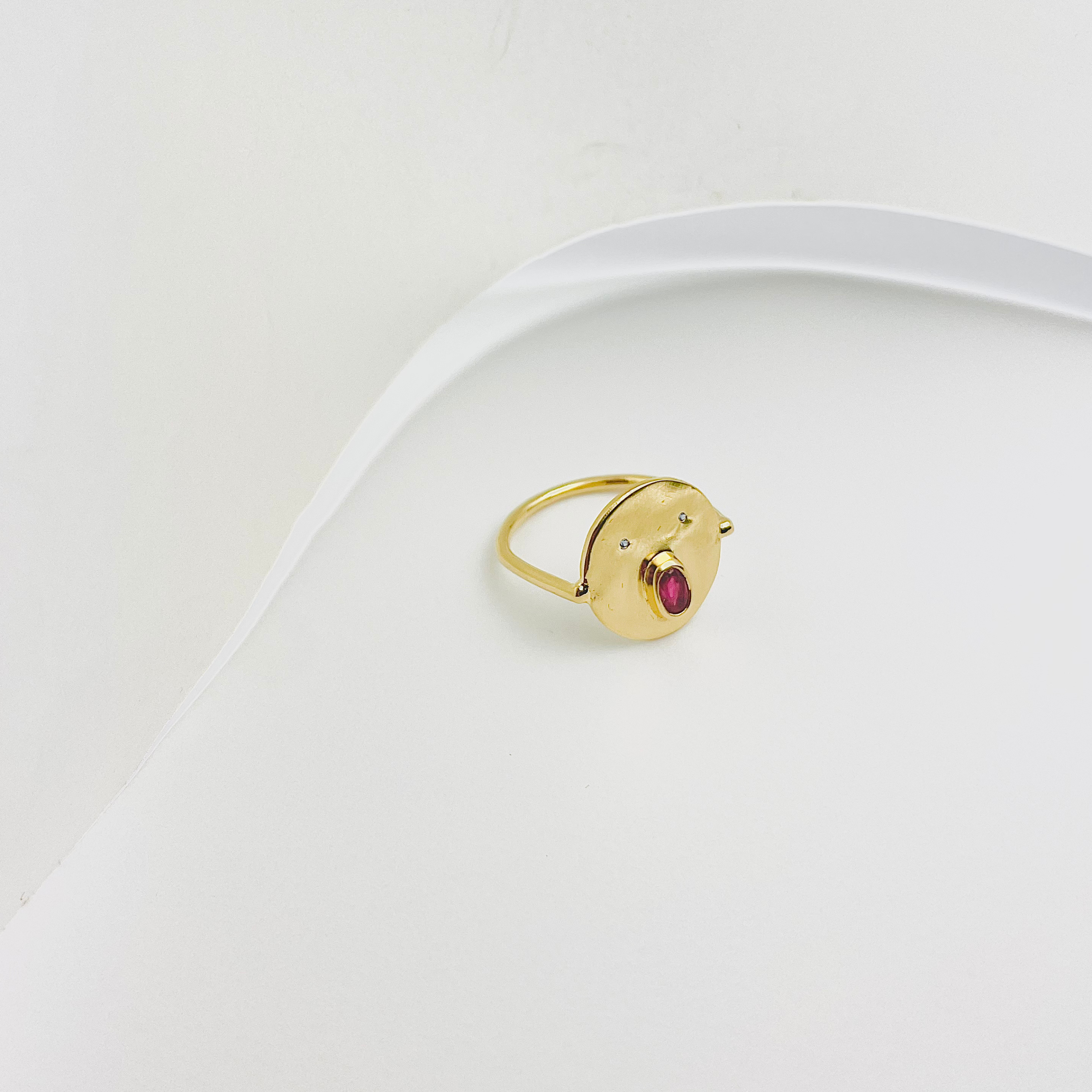 Bague Tronche Henri - Vermeil & Empierré
