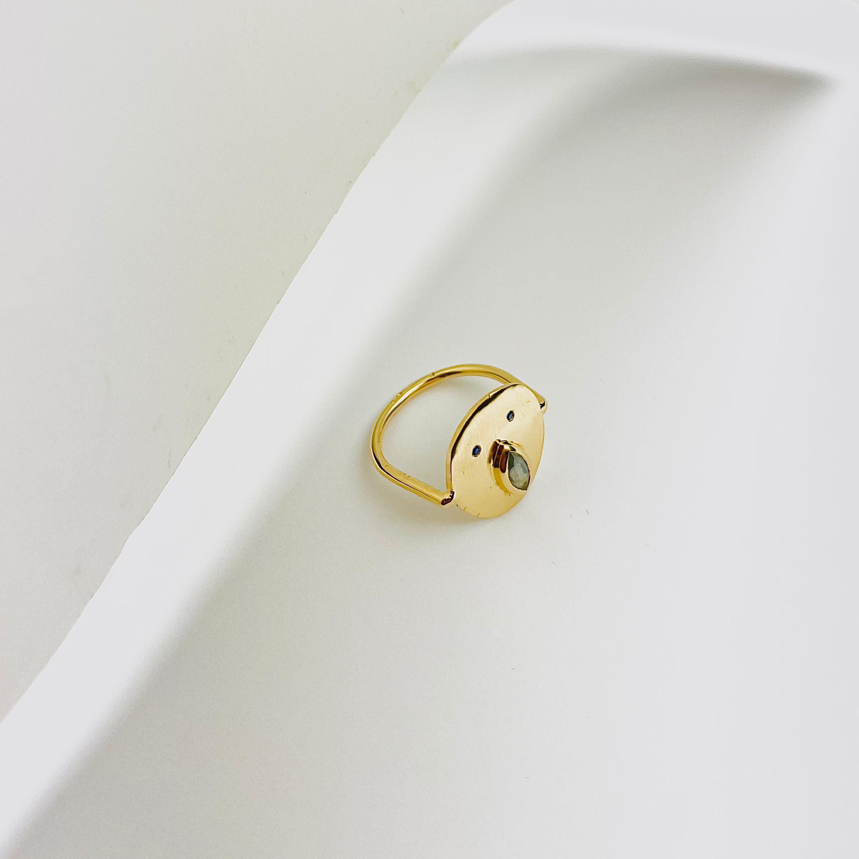 Bague Tronche Louise - Vermeil & Empierré