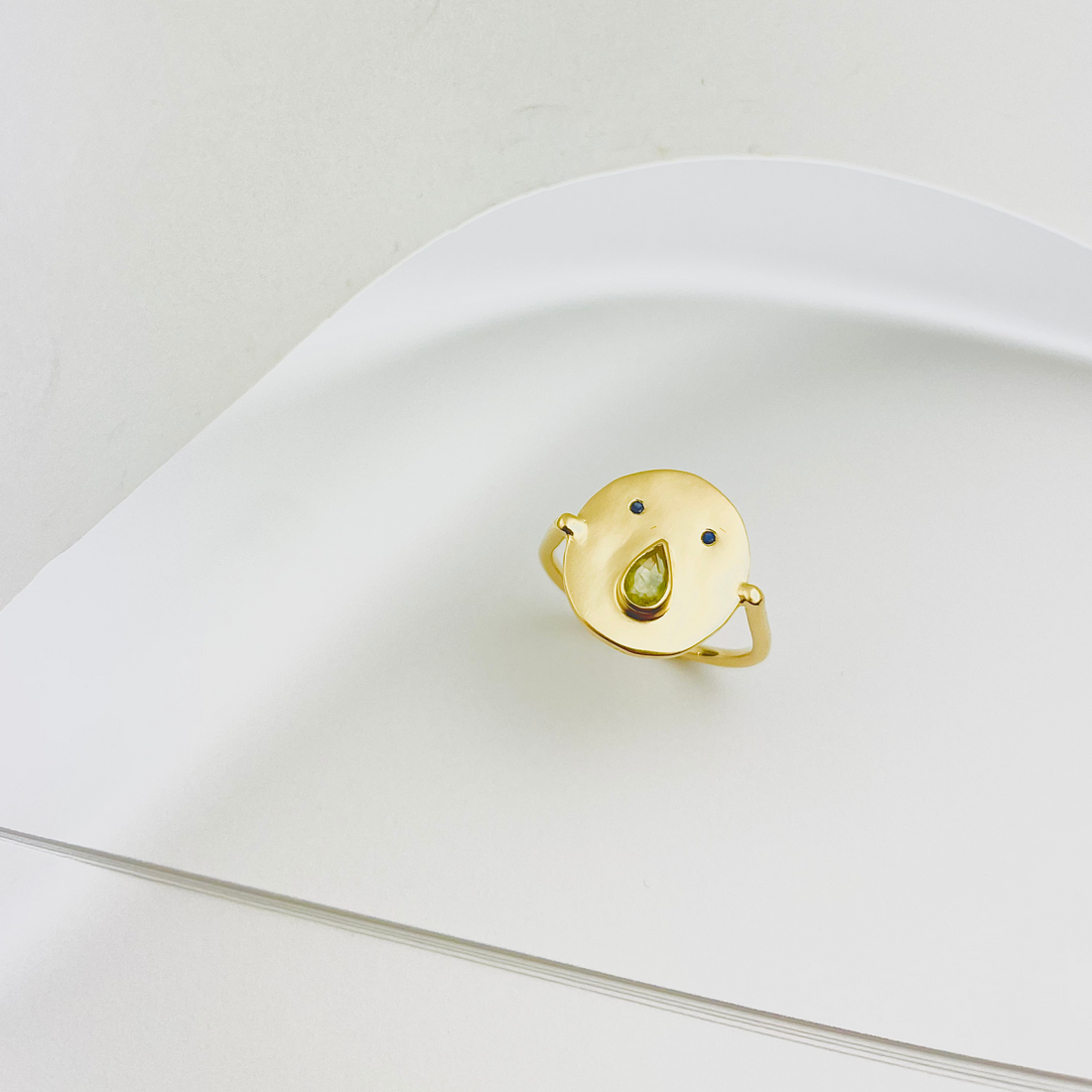 Bague Tronche Paula Vermeil Empierrée