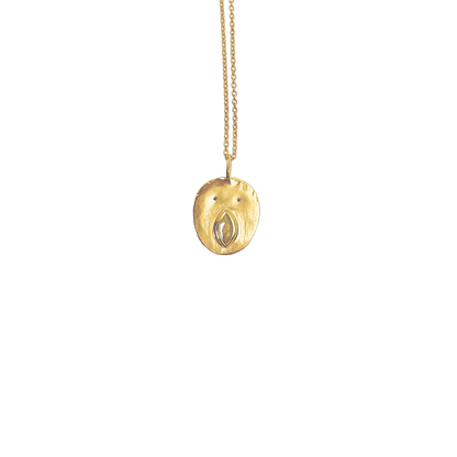 Collier Tronche Louise - Vermeil et Saphir Jaune