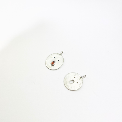 Collier Tronche Paula - Argent et Saphir Rouge