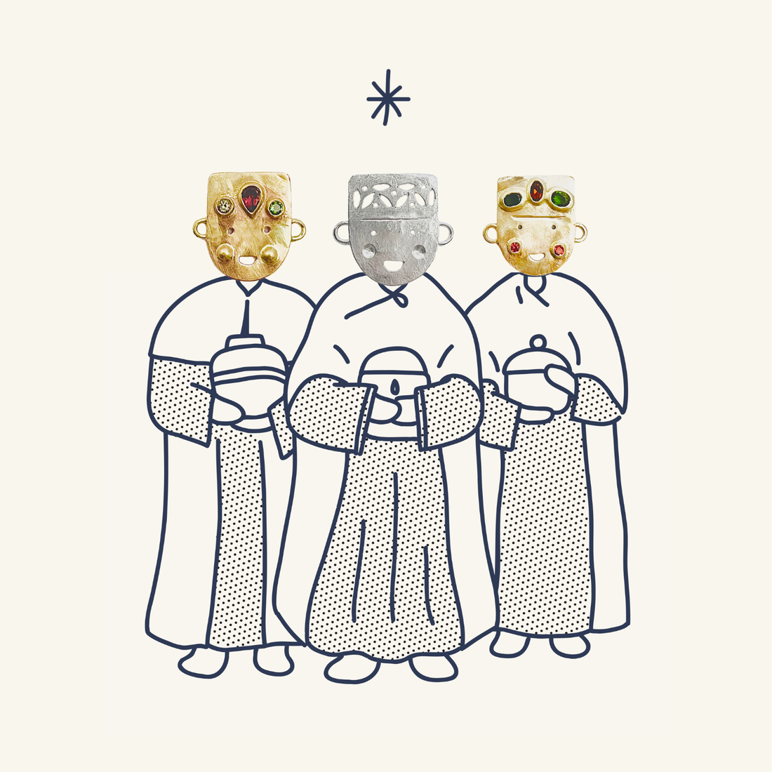 Médaille Cordon Tronche - Roi Mages Édition - Melchior