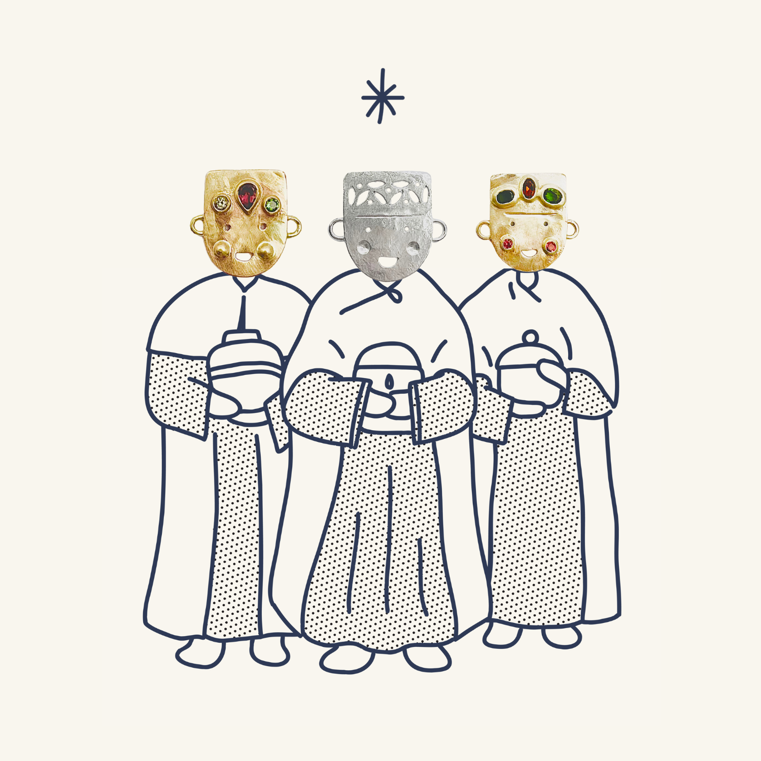 Médaille Cordon Tronche - Roi Mages Édition - Melchior